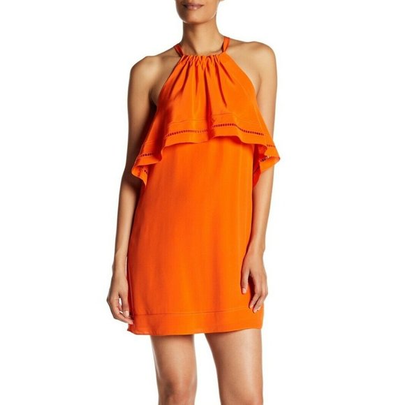 Trina Turk Dresses & Skirts - Trina Turk Halter Silk Shift Dress Caliente NWT